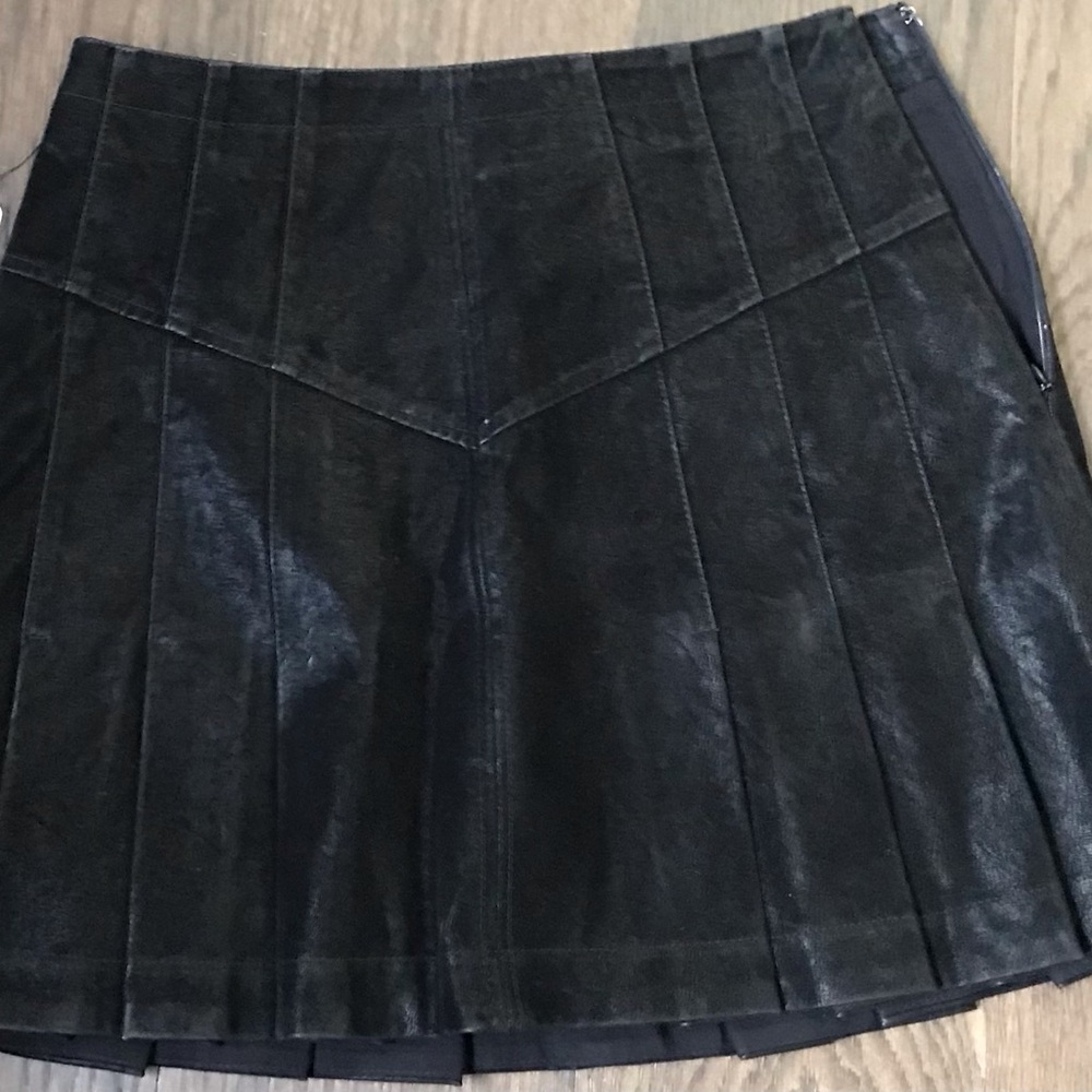 NWT Free people faux suede skirt